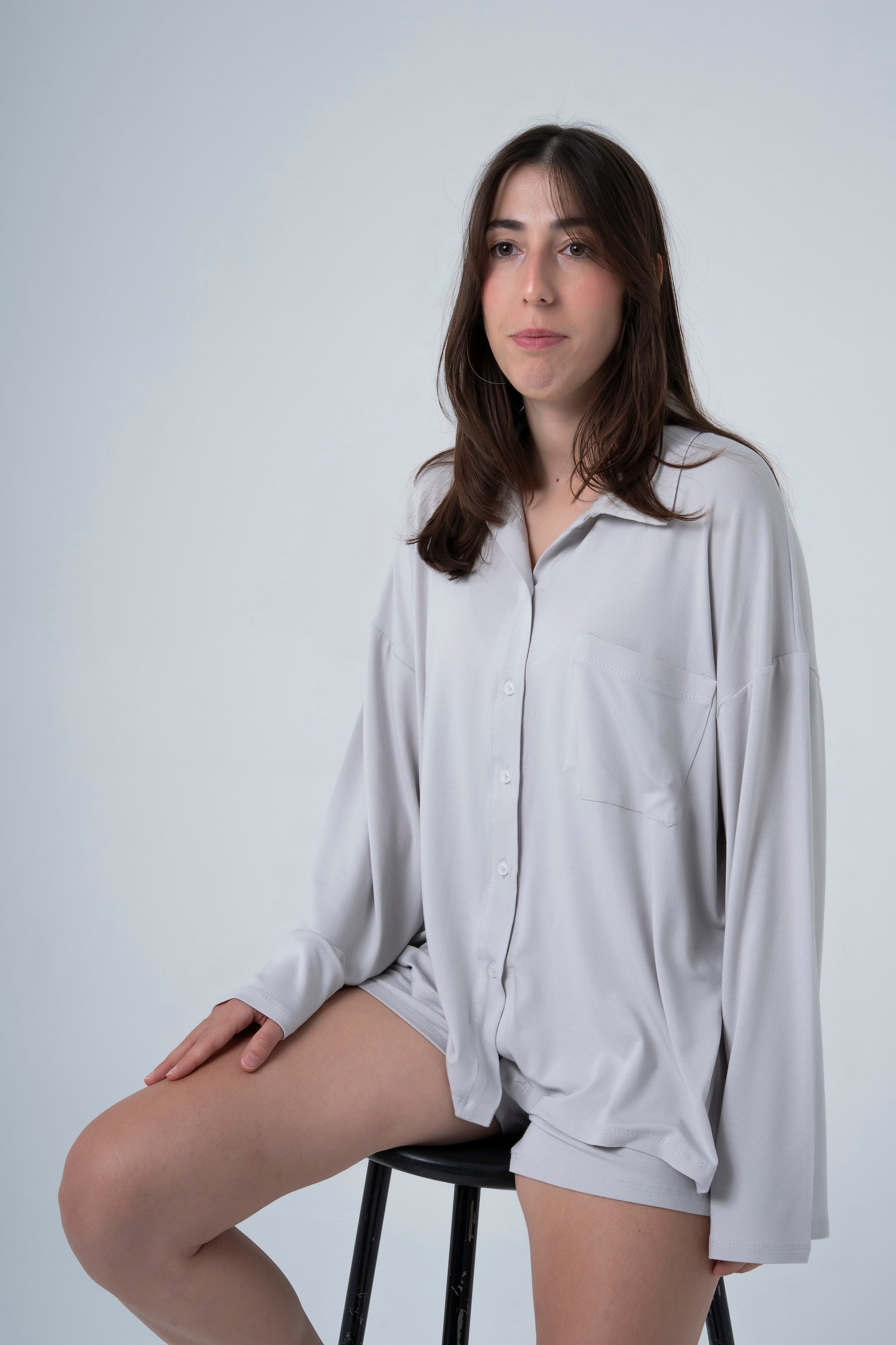 LULL Kısa Pijama — Gri