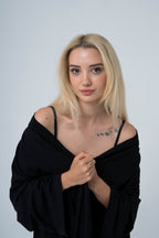 BALM Uzun Kimono — Siyah