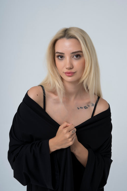 BALM Uzun Kimono — Siyah