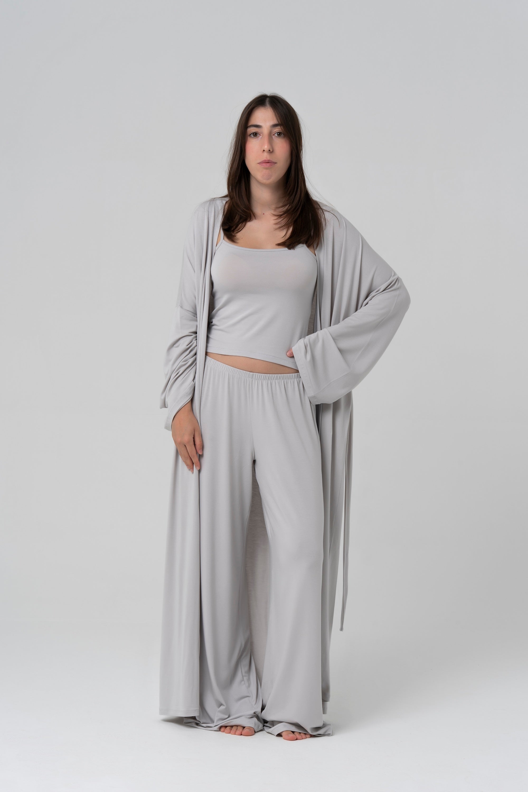 BALM Uzun Kimono — Gri
