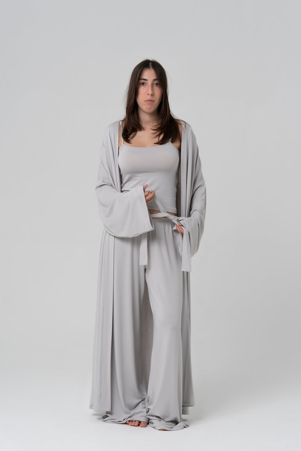 BALM Uzun Kimono — Gri