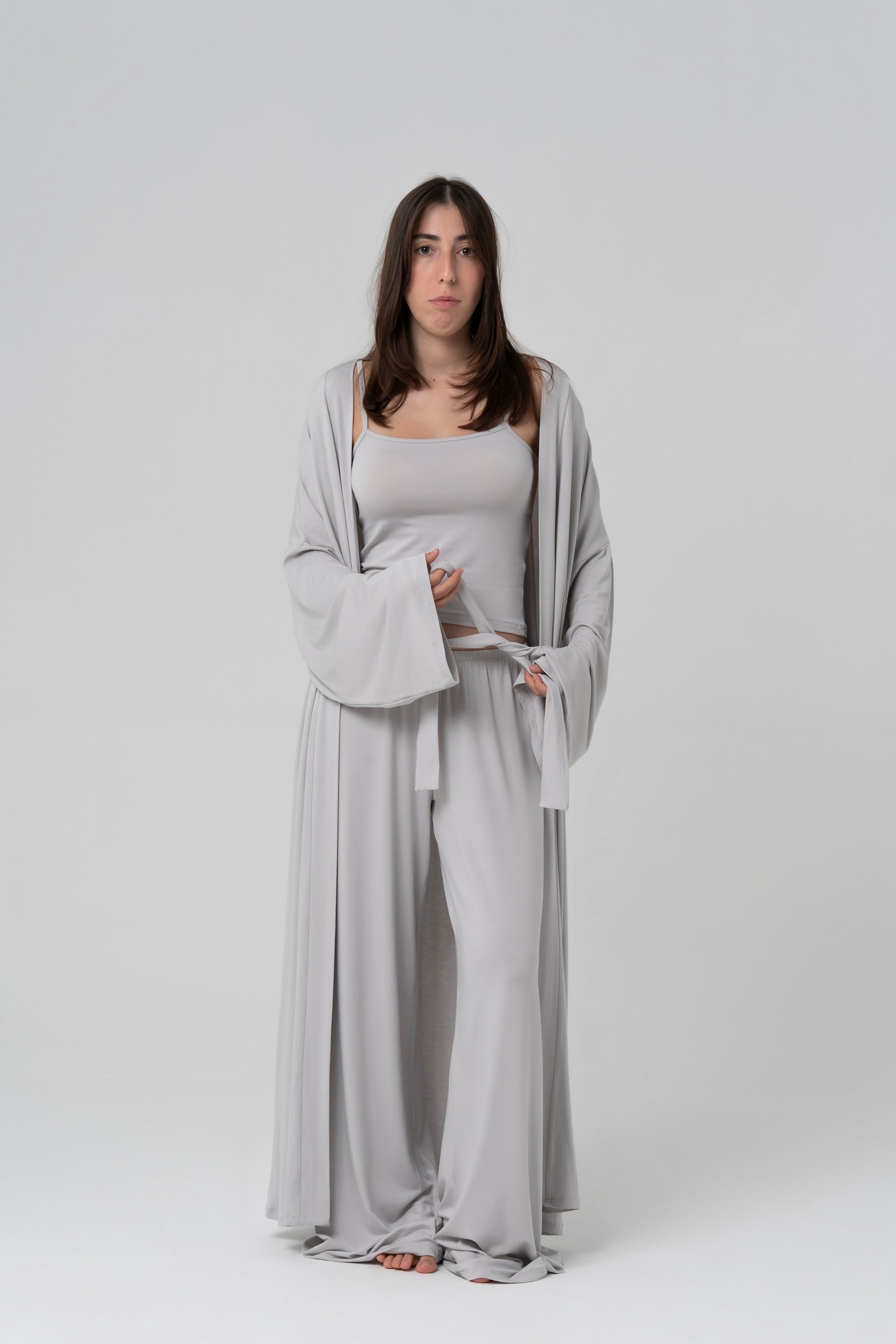 BALM Uzun Kimono — Gri