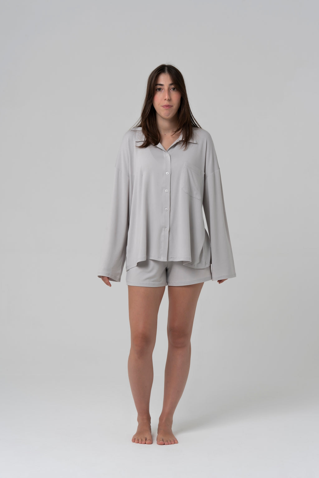 LULL Kısa Pijama — Gri