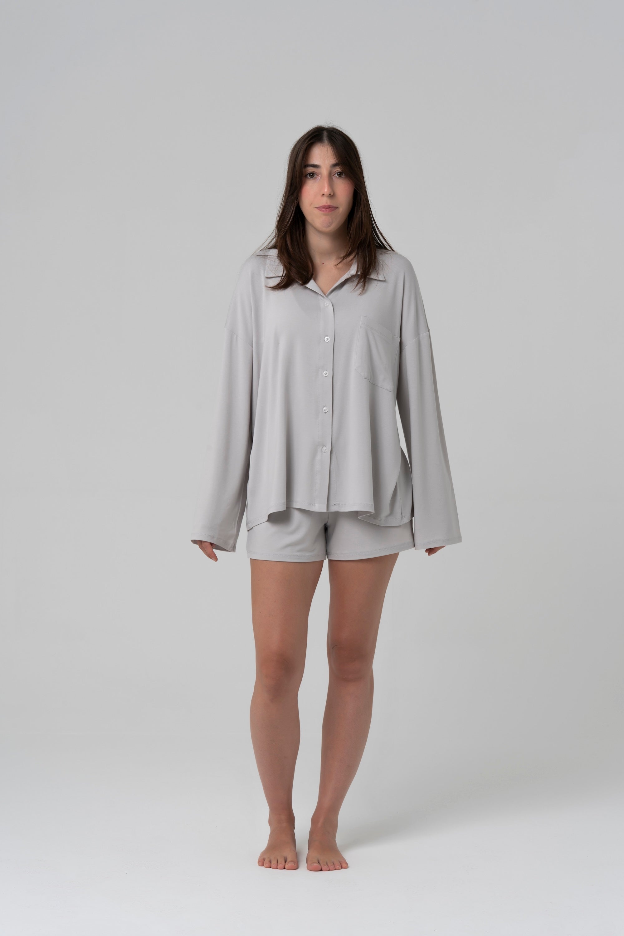 LULL Kısa Pijama — Gri