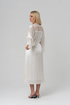 KILN Dantelli Kimono — Kırık Beyaz