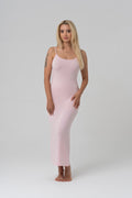 LUNE Uzun Elbise — Pembe