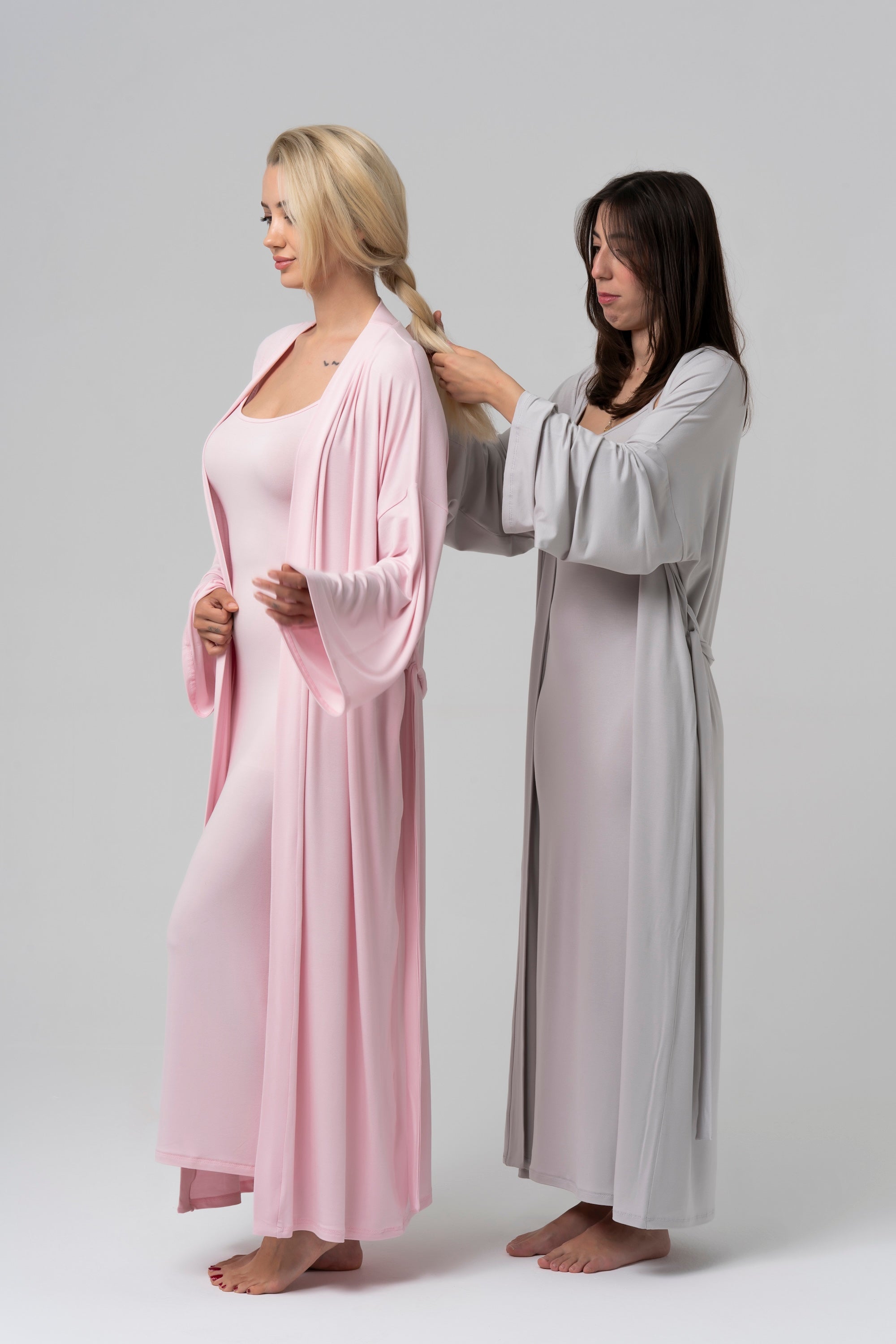 BALM Uzun Kimono — Pembe